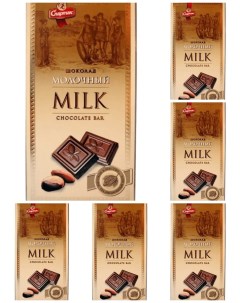 Шоколад Молочный 90 г х 6 шт Кф спартак