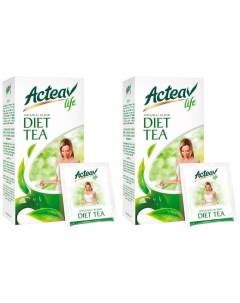 Чай в пакетиках зеленый Актив Лайф Диета 25 пакетиков х 2 шт Hyleys
