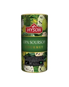Чай Зеленый OPA Soursop Gourmet листовой с ароматом саусепа 100 гр Hyson