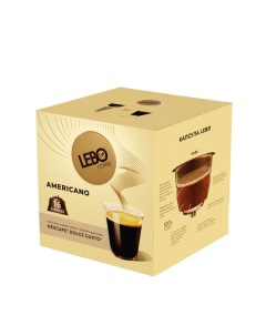Кофе в капсулах Americano совместимы с кофемашинами Dolce Gusto 16 шт Lebo