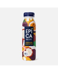 Питьевой йогурт маракуйя и мангостин 2 5 260 г Epica