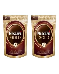 Кофе растворимый Gold с добавление молотого 75 г х 2 шт Nescafe