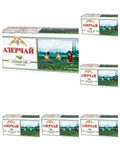 Чай в пакетиках Зелёный с чабрецом 25 пакетиков х 6 шт Azercay