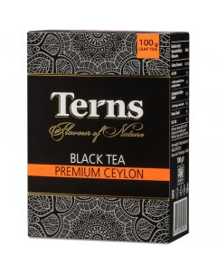 Чай черный Premium Ceylon крупнолистовой без добавок 100 г Terns