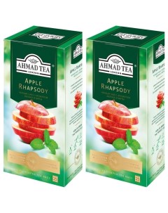Чай черный Apple Rhapsody 25 пакетиков х 2 шт Ahmad tea