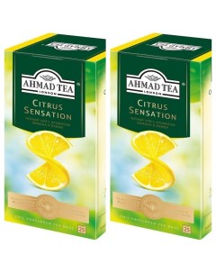 Чай черный Цитрус Сенсейшн с ароматом лимона и лайма 25х1 8г 2 шт Ahmad tea