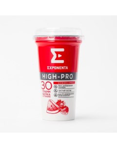 Напиток кисломолочный Exponenta со вкусом клубники и арбуза обезжиренный 250 г High-pro