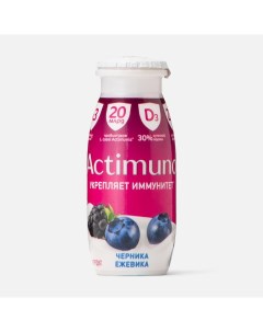 Йогурт питьевой черника ежевика 1 5 95 мл Actimuno