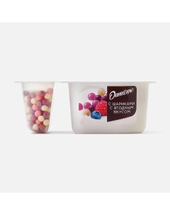 Йогурт Фантазия С хрустящими шариками с ягодным вкусом 6 9 105 г Даниссимо
