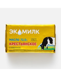 Масло сливочное Крестьянское 72 5 180 г Экомилк