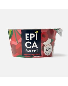 Йогурт с вишней и черешней 4 8 БЗМЖ 130 г Epica