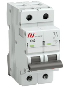 Автоматический выключатель Averes AV 6 2P C40 А 6 кА mcb6 2 40C av Ekf