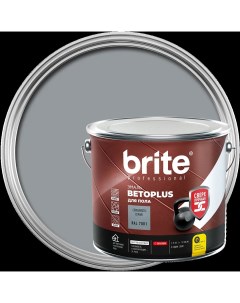 Эмаль для пола Brite Betoplus 1 9 кг цвет серебристо серый Brita