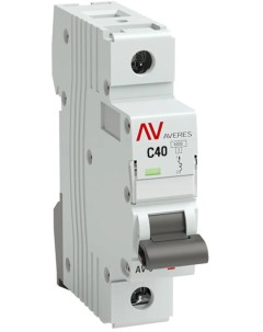 Автоматический выключатель Averes AV 6 1P C40 А 6 кА mcb6 1 40C av Ekf