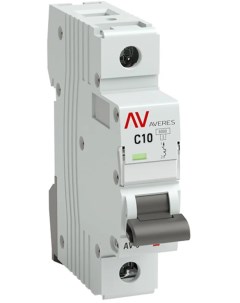 Автоматический выключатель Averes AV 6 1P C10 А 6 кА mcb6 1 10C av Ekf