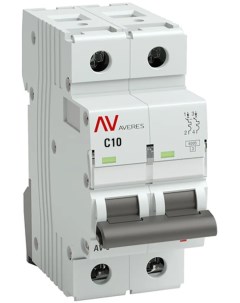 Автоматический выключатель Averes AV 6 2P C10 А 6 кА mcb6 2 10C av Ekf