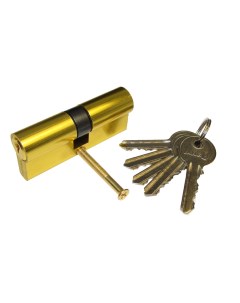 Цилиндр для замка EL70 35х35 мм ключ ключ золото Vanger