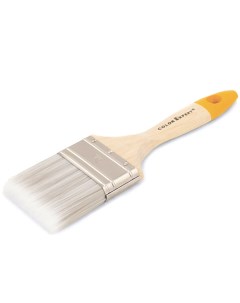 Кисть для эмалей и лаков 70 мм деревянная ручка Color expert