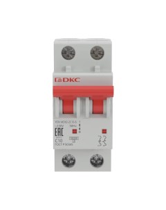 Автоматический выключатель YON MD63 2P C10 А 6 кА Dkc