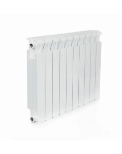 Радиатор Monolit 300 90 биметалл 10 секций боковое подключение цвет белый Rifar