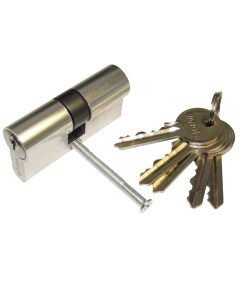 Цилиндр для замка EL60 30х30 мм ключ ключ никель Vanger