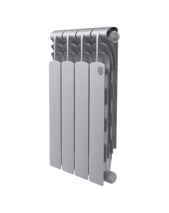 Радиатор биметаллический Revolution Bimetall 80 500 4 секции серый Royal thermo