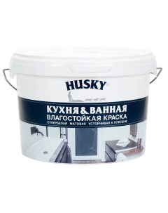 Краска для кухонь и ванных комнат 2 5 л Husky