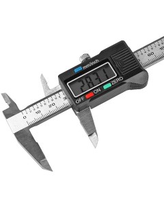Штангенциркуль электронный металлический 100 мм с глубиномером Orbita