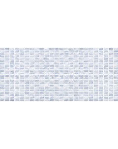 Плитка Pudra PDG043D облицовочная мозаика рельеф голубой 20x44 1 05 м2 Cersanit