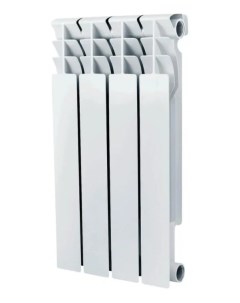 Алюминиевый радиатор Base L Version 2 0 4 секции белый CO BB500E 4 L Valfex