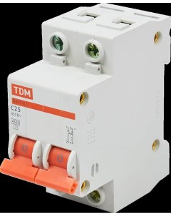 Автоматический выключатель ВА47 63 2P C25 А 4 5 кА SQ0218 0012 Tdm еlectric