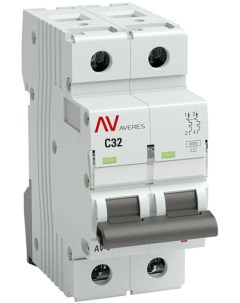 Автоматический выключатель Averes AV 6 2P C32 А 6 кА mcb6 2 32C av Ekf