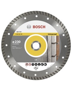 Универсальный алмазный диск Standart for Universal Turbo 230x2х22 23 мм Bosch