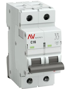 Автоматический выключатель Averes AV 6 2P C16 А 6 кА mcb6 2 16C av Ekf