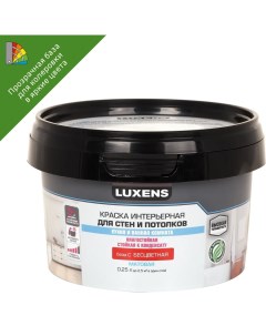 Краска для стен и потолков в кухне и ванной А 0 25 л прозрачная Luxens