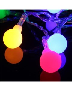 Световая гирлянда новогодняя Шарики BAll01 10 м разноцветный RGB Clever-light