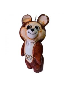 Елочная игрушка Олимпийский Мишка 78918 1 шт коричневый Лефортовский фарфор
