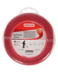 Леска для триммера витая круг 3 мм Red Twisted Line 580005R 9 м Oregon