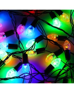 Световая гирлянда новогодняя Шишка 10 м разноцветный RGB Сноу бум