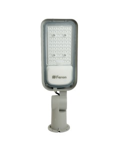 Светодиодный уличный консольный светильник SP3060 50W 6400K серый 48762 Feron