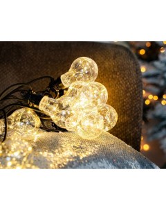 Световая гирлянда новогодняя Светлячки в лампочках 490176 9 5 м белый теплый Kaemingk