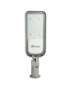 Светодиодный уличный консольный светильник SP3060 100W 6400K серый 48687 Feron