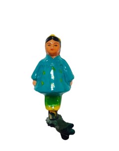 Елочная игрушка Таджичка дружба народов антикварная елочная игрушка 1950 60 х гг Nobrand