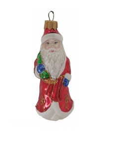 Игрушка на елку Дед Мороз с мешком 12см Коломеев