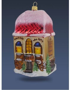 Елочная игрушка Дом с заснеженной крышей Komozja Nobrand