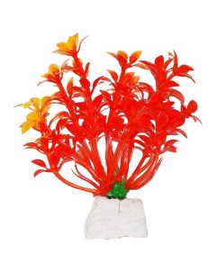 Искусственное растение для аквариума Уют Гемиантус оранжевый 10см Nobrand