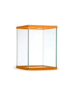 Террариум стеклянный оранжевый 20х20хН27 5 см Mclanzoo