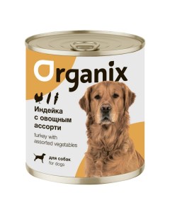 Влажный корм индейка с овощным ассорти для собак 100 г Organix