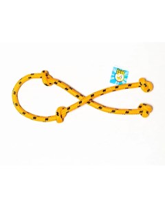 Игрушка для собак Канат с узлами желтый полипропилен 60 см Jes's