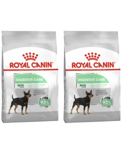 Сухой корм для собак Mini Digestive Care для малых пород 2 шт по 1 кг Royal canin